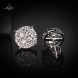 Consul's Stud Earrings - White Gold