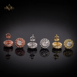 Continuum's Stud Earrings - White Gold