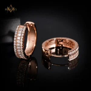 Credence Hoop Earrings - Rose Gold