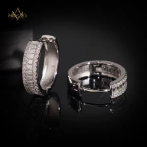 Credence Hoop Earrings - White Gold