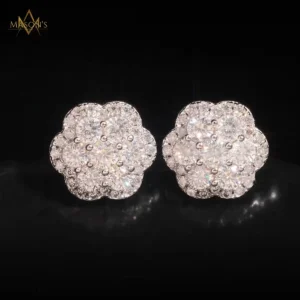 Curator's Stud Earrings - White Gold