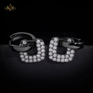 Custodian's Drop Earrings - Black Gold