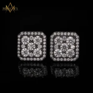 Dominion's Stud Earrings - Black Gold