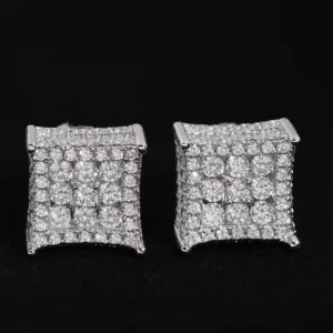 Duarch's Stud Earrings - White Gold