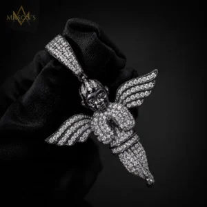 Elysian Angel Pendant - Black Gold