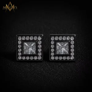 Eternalist's Stud Earrings - Black Gold
