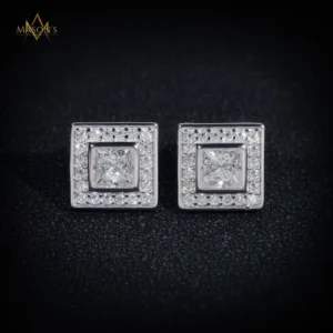 Eternalist's Stud Earrings - White Gold