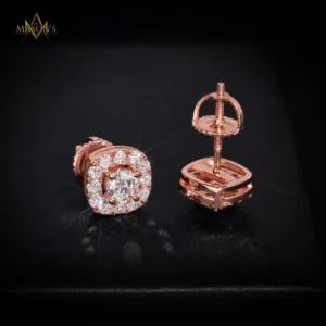 Lignes' Stud Earrings - Rose Gold