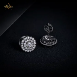 Monarch's Stud Earrings - Black Gold