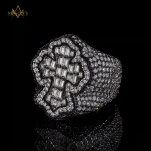 Pilgrim's Cross Ring - Black Gold, 6