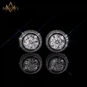 Regent's Stud Earrings - Black Gold