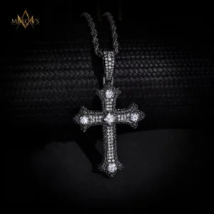Regent's Cross Pendant - Black Gold