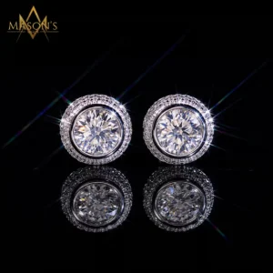 Regent's Stud Earrings - White Gold
