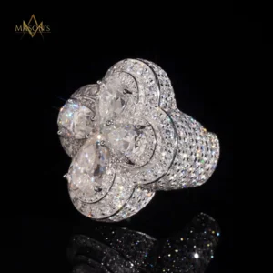 Reliquary Cross Ring - White Gold, 6