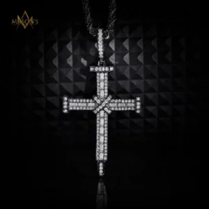 Sanctum Cross Pendant - Black Gold