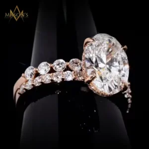 Sanctum Halo Ring - Rose Gold, 6
