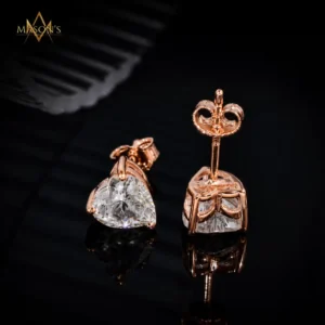 Votive Stud Earrings - Rose Gold